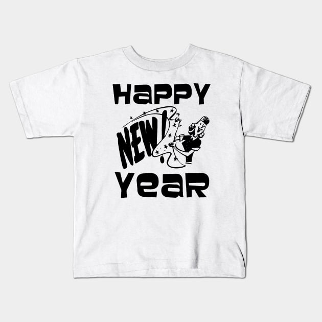 HAPPY NEW YEAR Kids T-Shirt by peterhallam